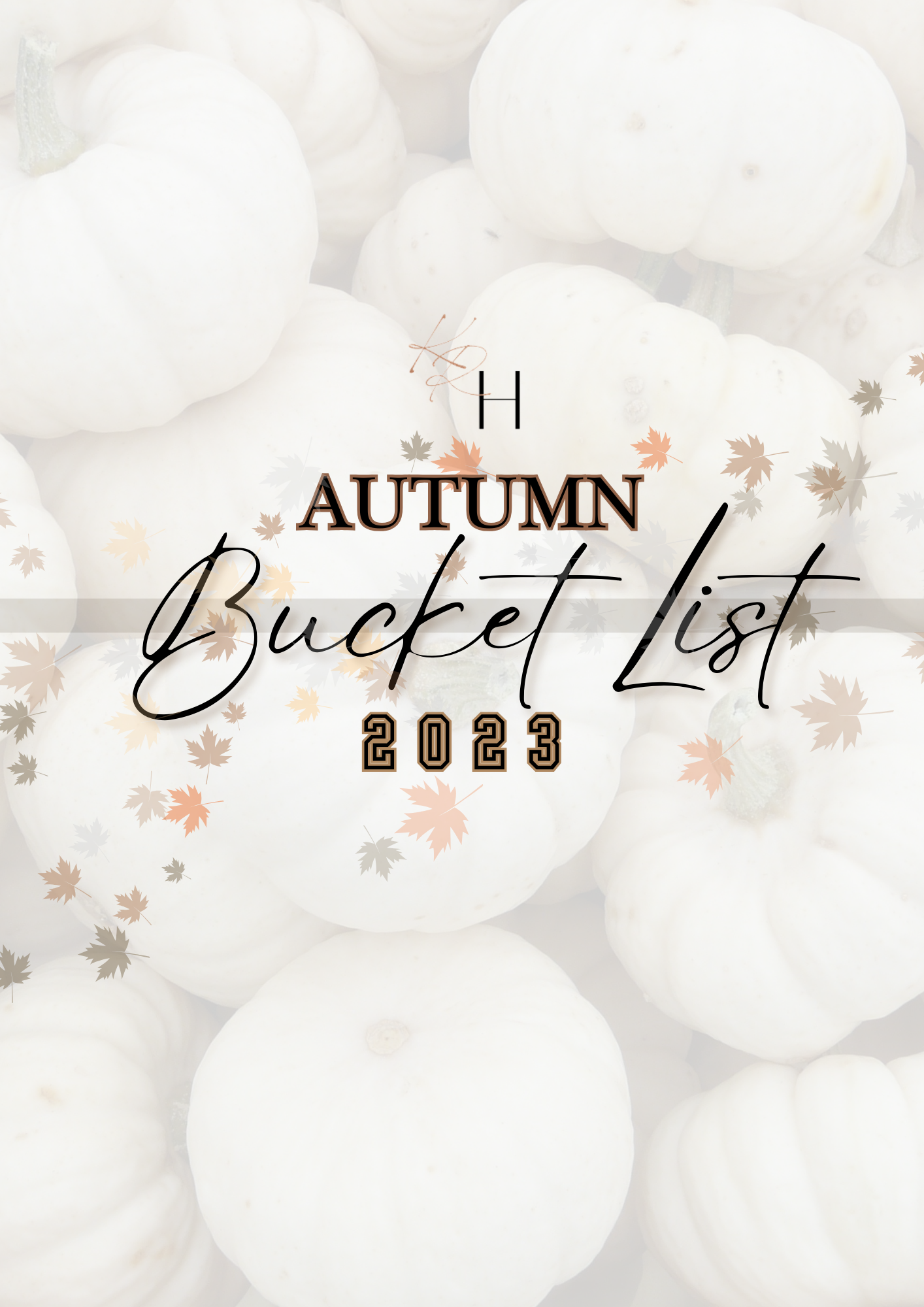 Printable Fall Autumn Bucket List Planner Stickers for Planner